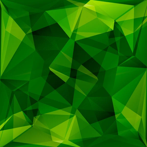 Fondo poligonale verde — Vettoriale Stock
