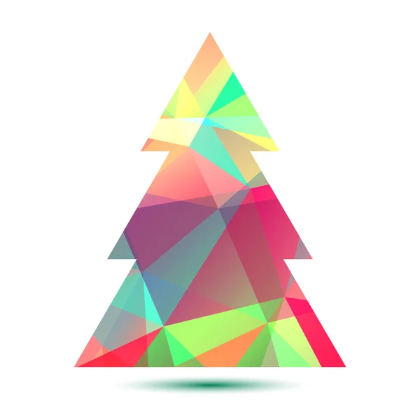 Bright árvore de Natal —  Vetores de Stock
