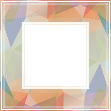 soyut poligonal kenarlık