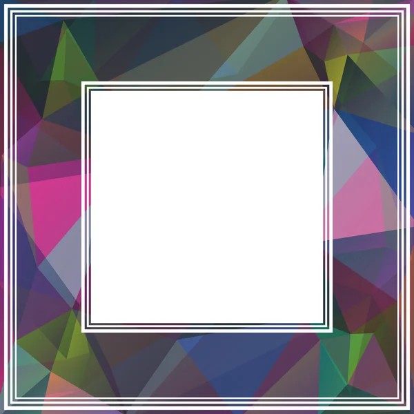 Frontera abstracta multicolor — Vector de stock