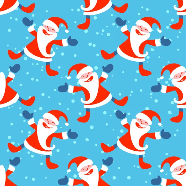 Santa seamless pattern — Stock Vector