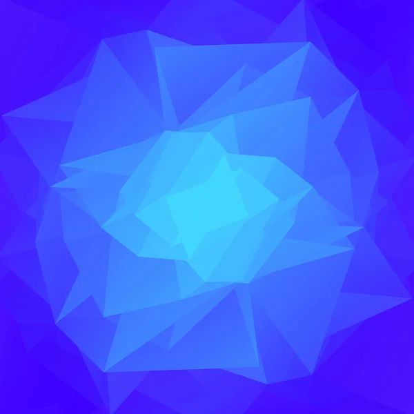 多角形の抽象的な背景が青 — ストックベクタ