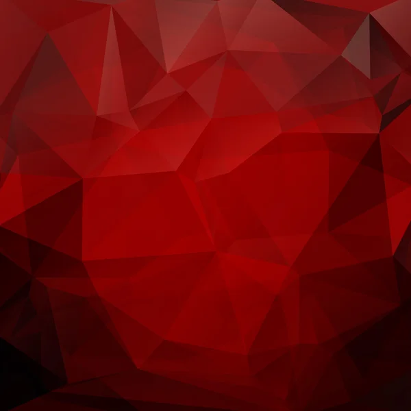 Fondo poligonal rojo oscuro — Vector de stock