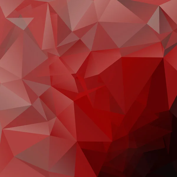 Rouge fond polygonal foncé — Image vectorielle