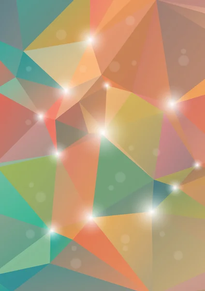 Abstrakt flerfärgad polygonal bakgrund — Stock vektor