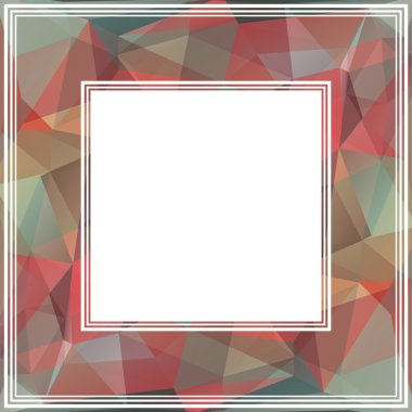 soyut renkli poligonal kenarlık