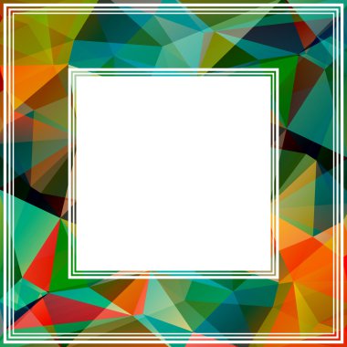 çok renkli parlak kenarlı kenarlık