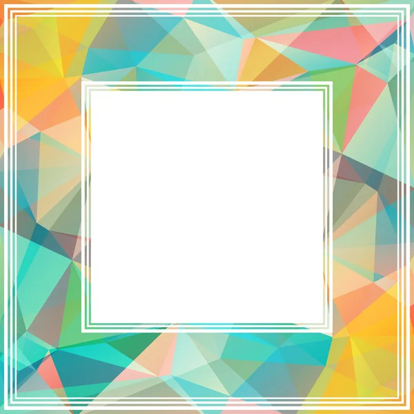 Vícebarevné polygonální hranice — Stockový vektor