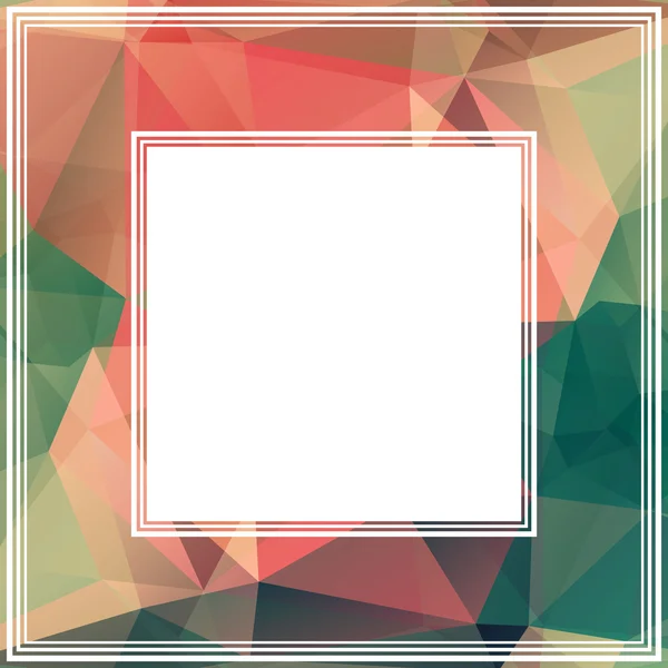 Vícebarevné polygonální bordertatyana Okhitina — Stockový vektor