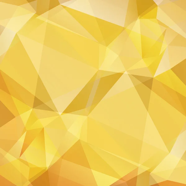 Luce sfondo poligonale dorato — Vettoriale Stock