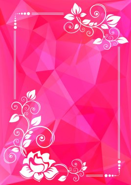 Pembe çiçek sınır