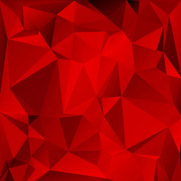 Fondo poligonal rojo brillante — Vector de stock