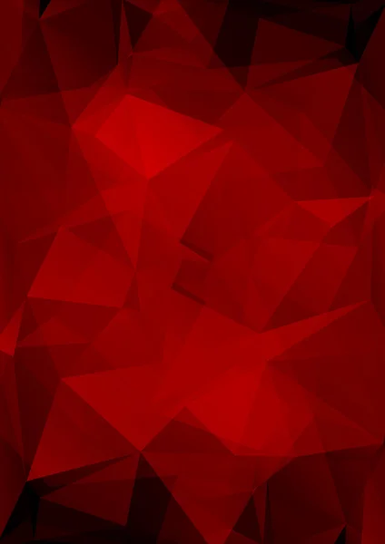 Red polygonal background — Stock Vector