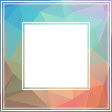 soyut poligonal kenarlık