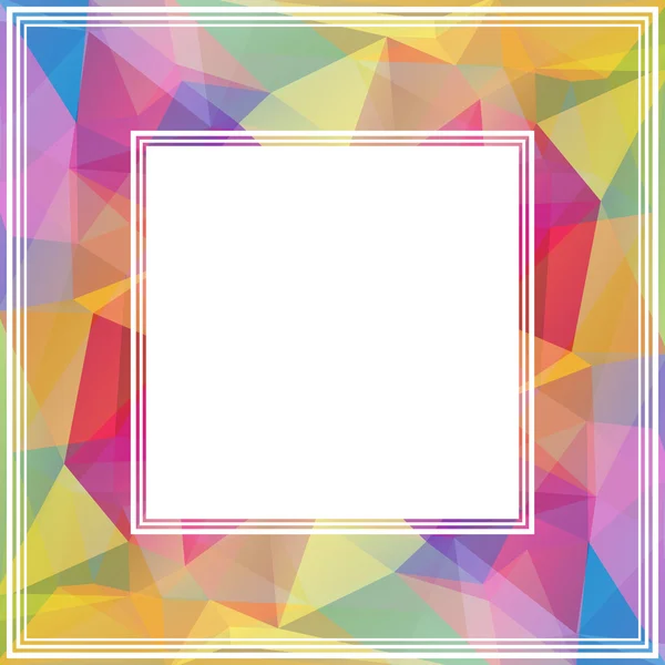 Borde abstracto de color — Vector de stock