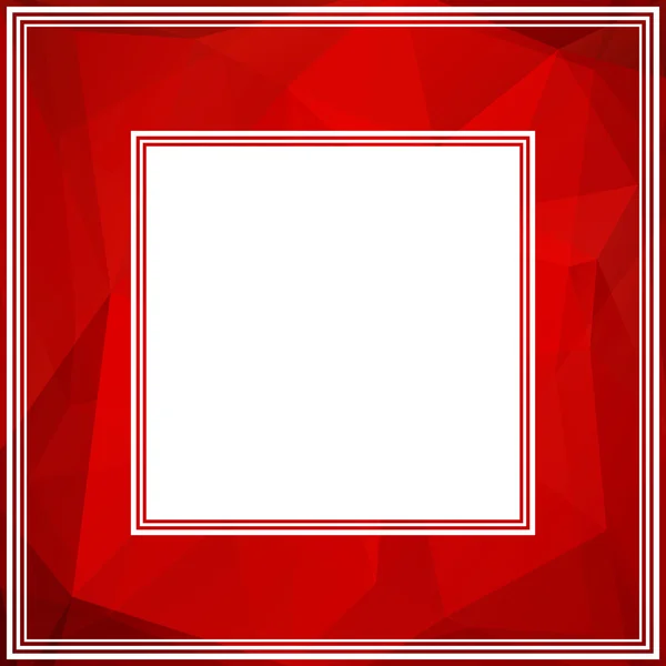 Frontera abstracta roja — Vector de stock