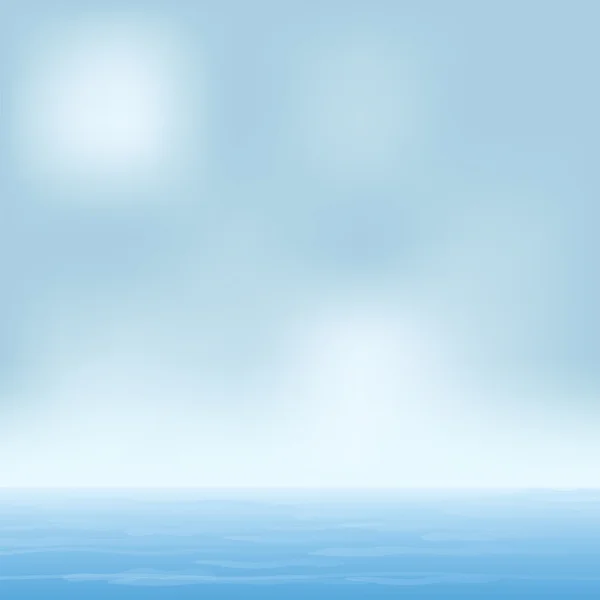 Морской пейзаж летний солнечный день — стоковый вектор