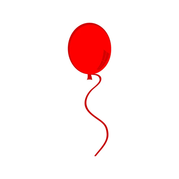 Röd ballong ikon — Stock vektor