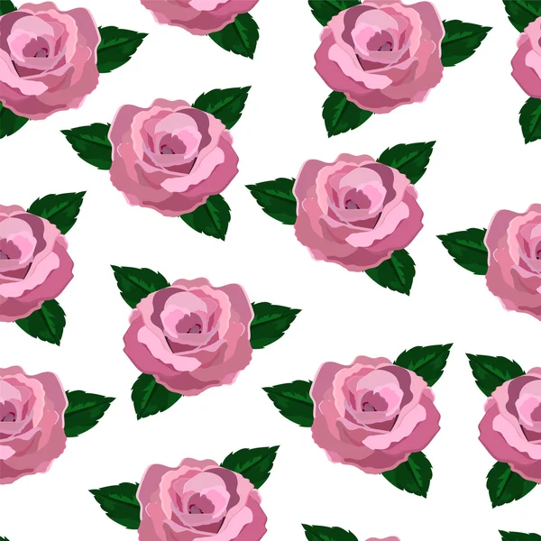 Бесшовные обои розовые розы — стоковый вектор