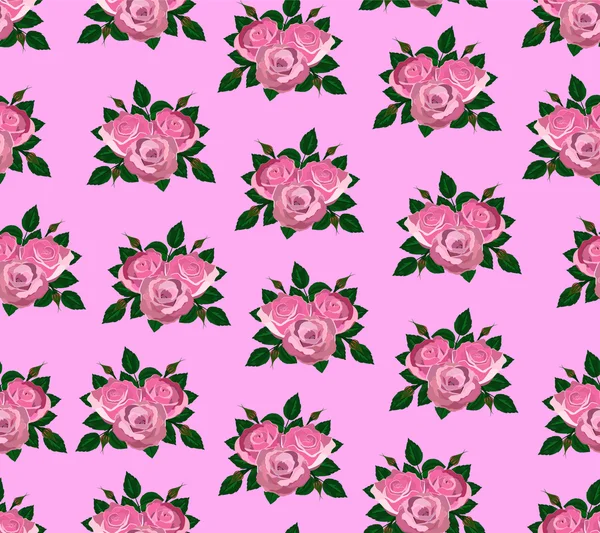 Fondos de pantalla sin costuras rosas rosadas — Vector de stock