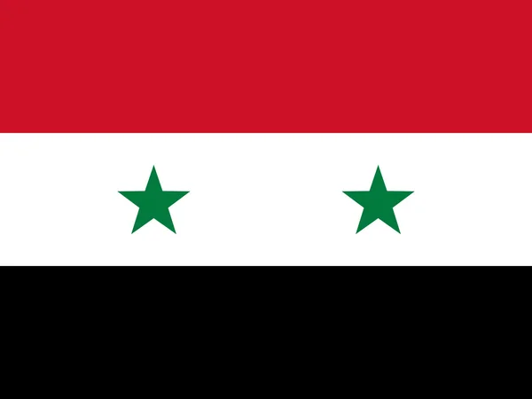 Officiële vlag van Syrië — Stockvector