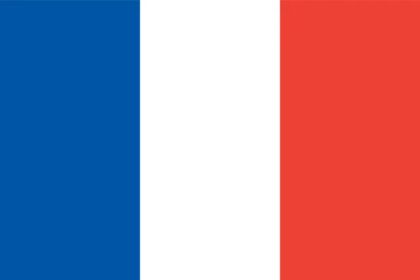 Bandera nacional del Estado de Francia — Vector de stock