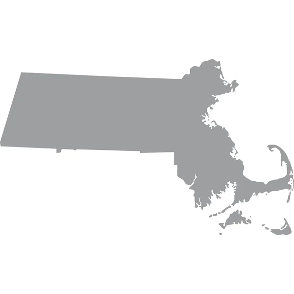 U.S. state of Massachusetts — Stock Vector