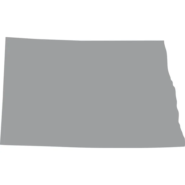 État américain du Dakota du Nord — Image vectorielle