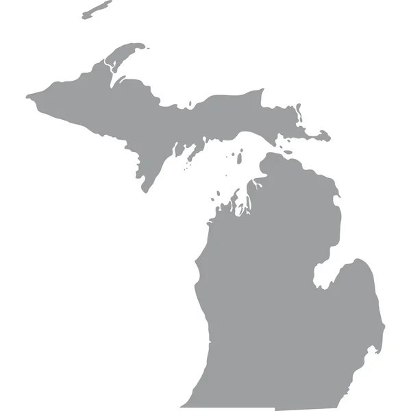 Stati Uniti stato del Michigan — Vettoriale Stock