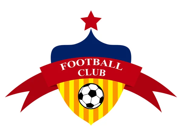 Logo Design Fußballverein — Stockvektor