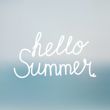 Yazıt Merhaba deniz okyanus arka plan üzerinde