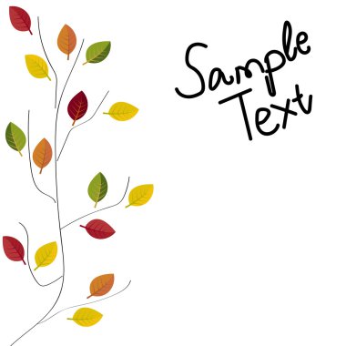 Sonbaharın soyut illüstrasyon