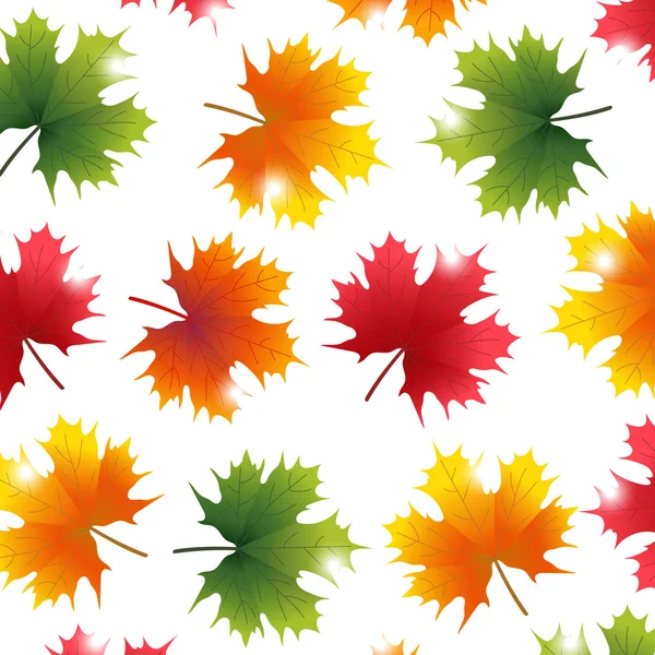 Höstens gulnade lönnlöv — Stock vektor