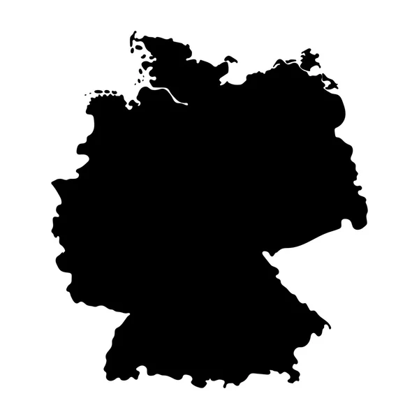 Map of Germany isolated on white background — Stock Vector