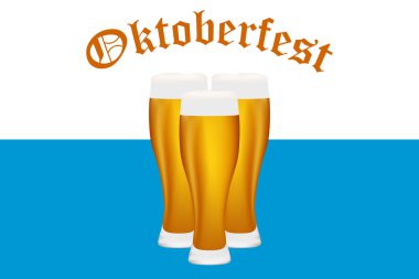 Oktoberfest Bavyera bira bayrak