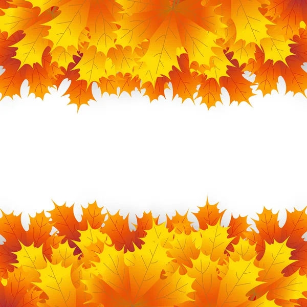 Jesienny liść klonu na białym tle — Wektor stockowy