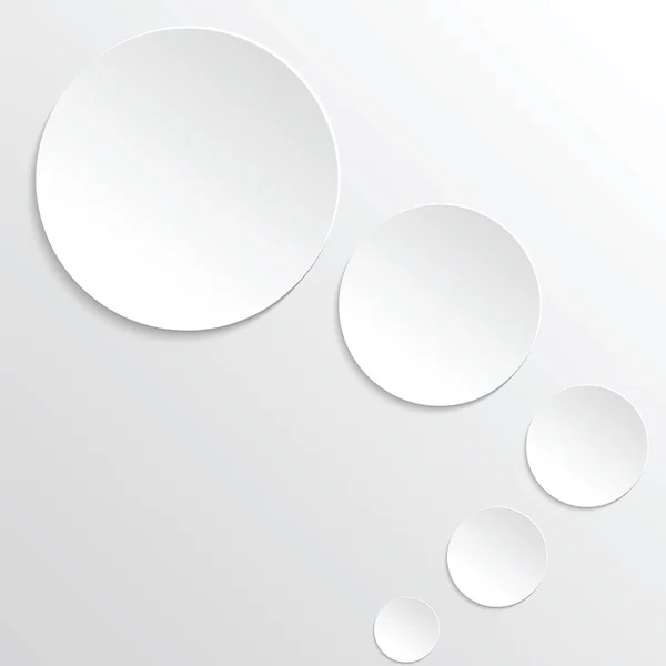 Bannières rondes en papier — Image vectorielle