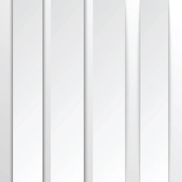 Banderas de papel blanco en forma de tiras — Vector de stock