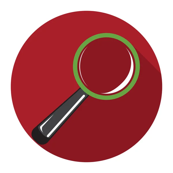 Magnifying glass icon — Stock Vector