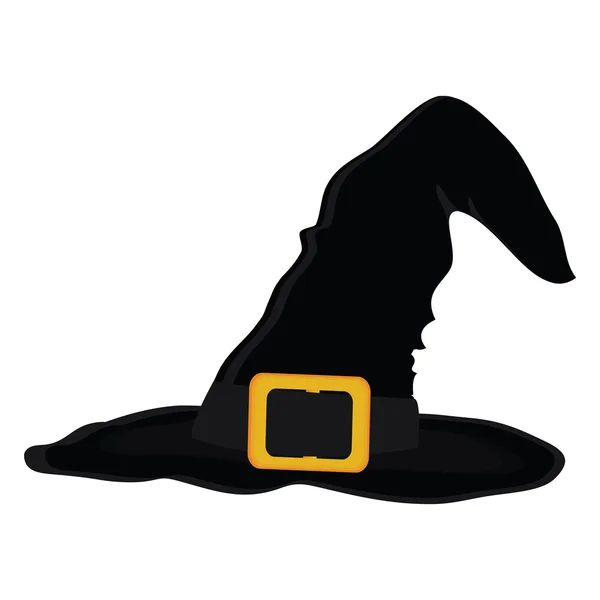 Sombrero de bruja para Halloween — Vector de stock