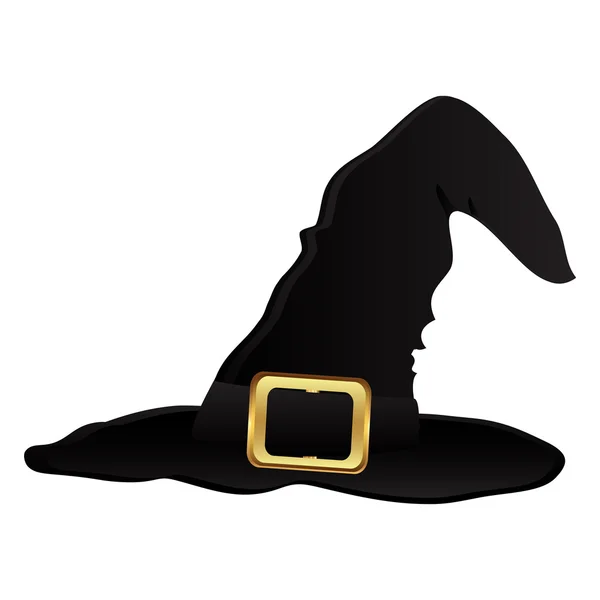 Sombrero de bruja para Halloween — Vector de stock