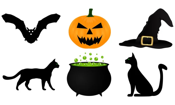 Ícone definido para Halloween — Vetor de Stock