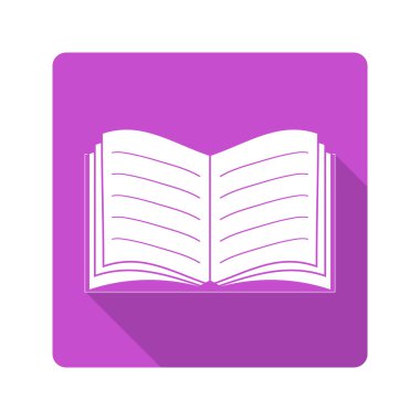 düz tasarım simgesi. kitap