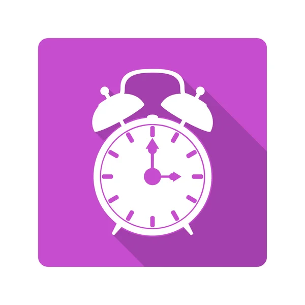 Flat design icon. alarm clock — Stock Vector