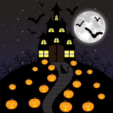 Kale Cadılar ve Halloween kabaklar