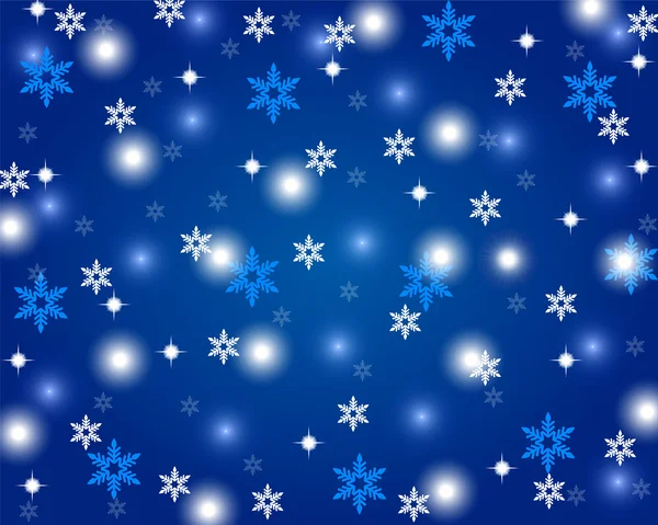Christmas shiny blue background — Stock Vector