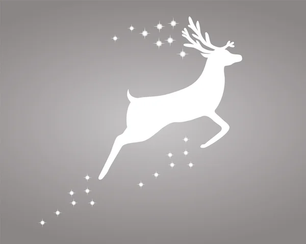 Reindeer with stars — Stock Vector