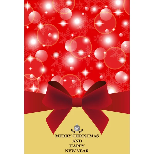 Cartão de felicitações para o Natal e Ano Novo —  Vetores de Stock