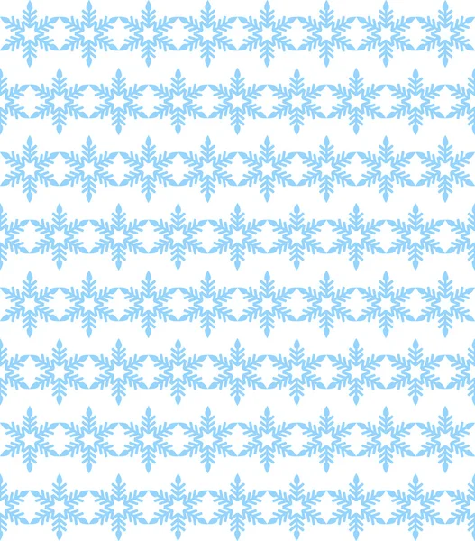 Fondo sin costuras de copos de nieve azules — Vector de stock