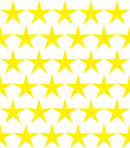 Seamless pattern of yellow stars — Stock Vector